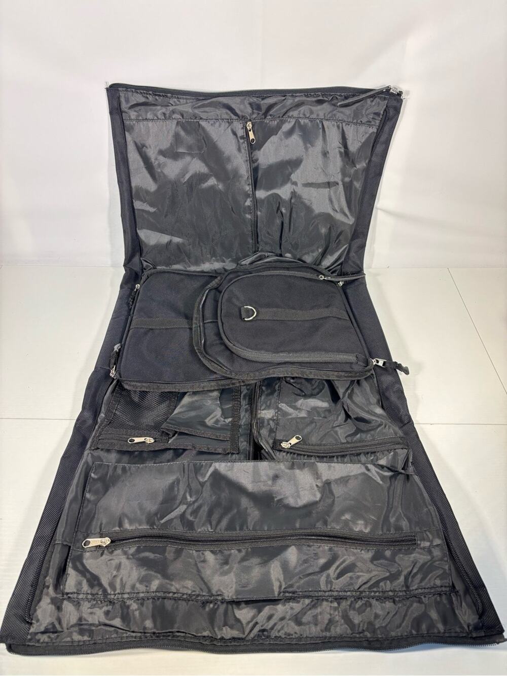 NWT Greg Norman Black Travel Garment Bag Suit Carrier Organizer P1